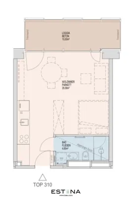 1-Zimmer-Wohnung mieten in Wien – 34,23 m², € 1.250 – Bild 19 von 19