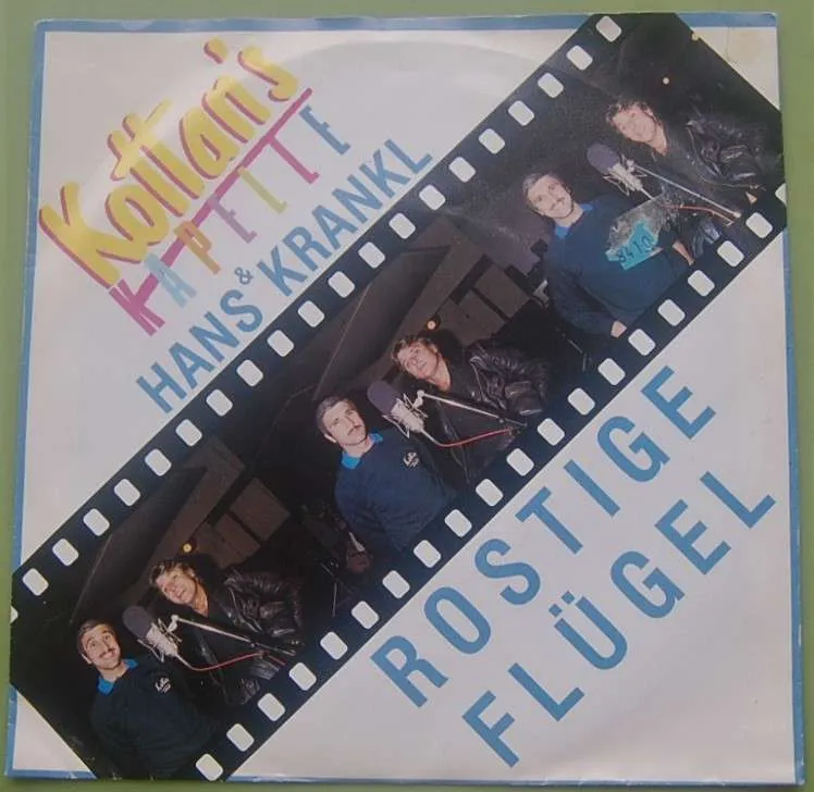 RESERVIERT FÜR Arno Single 7" Kottan's Kapelle & Hans Krankl - Rostige Flügel / Listig sind die Kriminalbeamten - sehr rare Mega Top Austro Pop Hit Single aus dem Jahr 1984