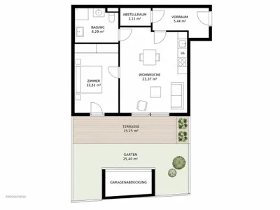 2-Zimmer-Wohnung kaufen in Wien – 49,88 m², € 279.000 – Bild 5 von 21