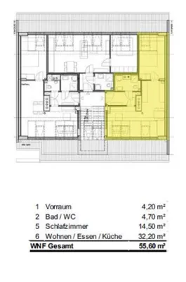 2-Zimmer-Wohnung mieten in Graz – 54 m², € 780 – Bild 8 von 9