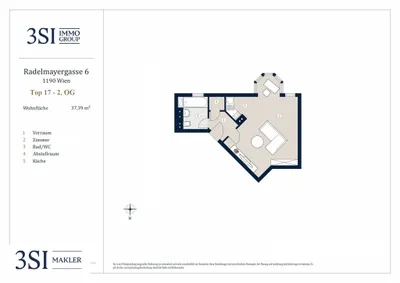 1-Zimmer-Wohnung kaufen in Wien – 37,39 m², € 249.000 – Bild 12 von 12