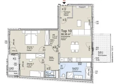 3-Zimmer-Wohnung kaufen in Wien – 88,38 m², € 639.550 – Bild 6 von 6