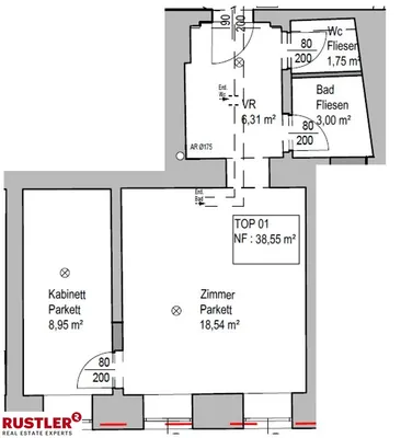 2-Zimmer-Wohnung kaufen in Wien – 38,55 m², € 185.000 – Bild 5 von 12