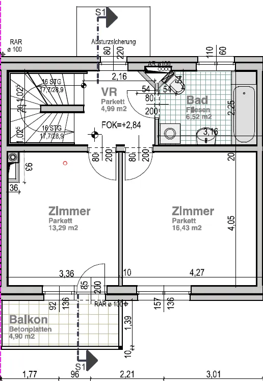Reihenhaus mit Dachterrasse - Ansicht 3
