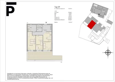 3-Zimmer-Wohnung mieten in Deutschlandsberg – 76,03 m², € 1.045 – Bild 4 von 4