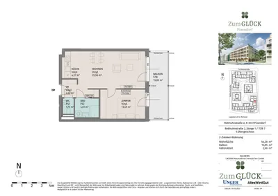 2-Zimmer-Wohnung mieten in Tulln – 54,28 m², € 799 – Bild 14 von 14
