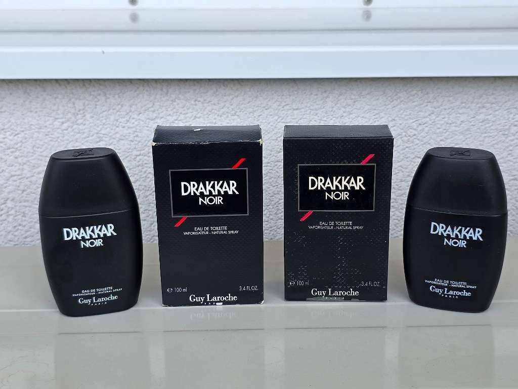 Guy Laroche Paris DRAKKAR NOIR 2x 100ml Vintage Eau de Toilette 2004