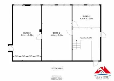 3-Zimmer-Gewerbeimmobilie mieten in Klagenfurt – 97 m², € 967 – Bild 14 von 14