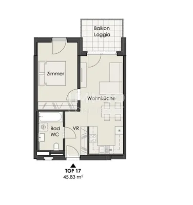 2-Zimmer-Wohnung kaufen in Wien – 45,83 m², € 319.920 – Bild 10 von 11