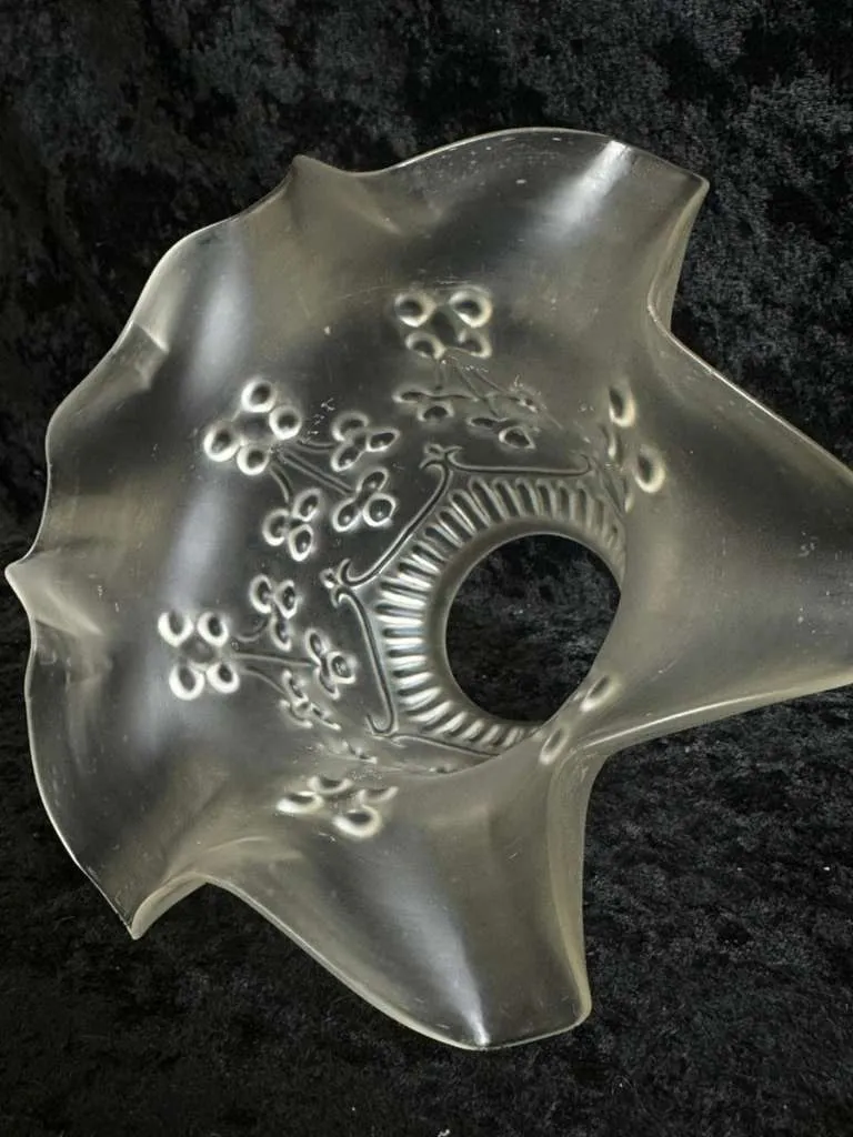 Jugendstil Ersatz Lampenschirm Antik Glasschirm für Tischlampe Wandlampe Deckenlampe Ersatzschirm Satiniertes Glas, € 30,- (1060 Wien)