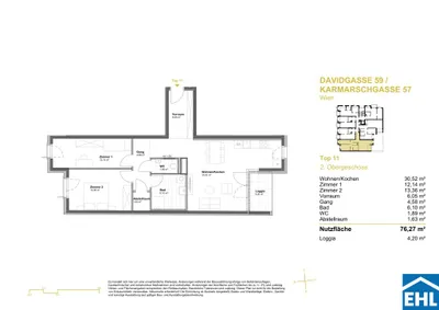 3-Zimmer-Wohnung kaufen in Wien – 76,27 m², € 443.900 – Bild 5 von 5