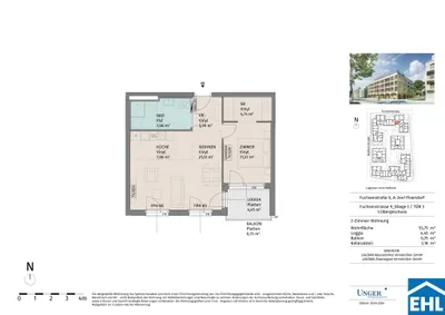 2-Zimmer-Wohnung mieten in Tulln – 55,75 m², € 830 – Bild 15 von 15