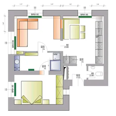 2-Zimmer-Wohnung mieten in Linz Land – 52 m², € 685 – Bild 1 von 18
