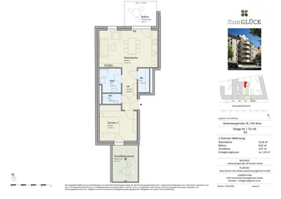 2-Zimmer-Wohnung kaufen in Wien – 51,59 m², € 375.000 – Bild 6 von 6