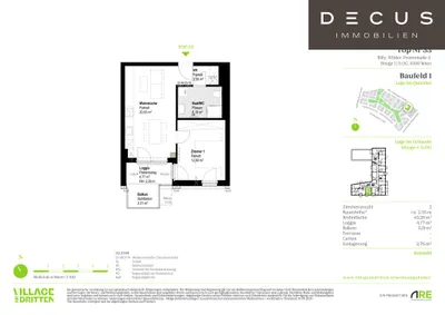 2-Zimmer-Wohnung mieten in Wien – 43,06 m², € 1.149 – Bild 5 von 5