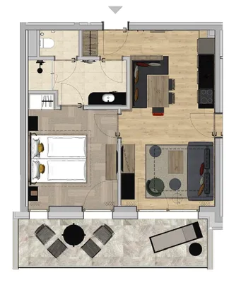 1-Zimmer-Wohnung kaufen in Kufstein – 46,2 m², € 411.500 – Bild 7 von 7