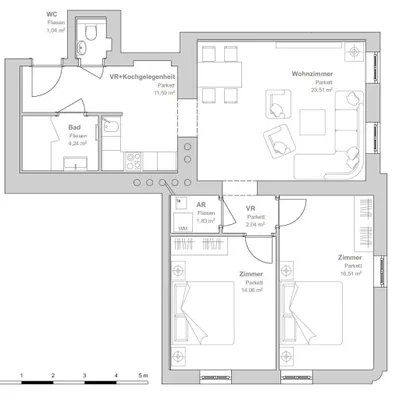 3-Zimmer-Wohnung kaufen in Wien – 74,82 m², € 429.000 – Bild 13 von 13