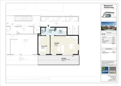 2-Zimmer-Wohnung kaufen in Braunau am Inn – 60,9 m², € 265.000 – Bild 7 von 16