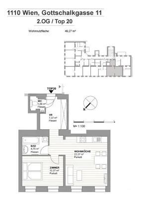 2-Zimmer-Wohnung kaufen in Wien – 49,27 m², € 219.000 – Bild 16 von 17
