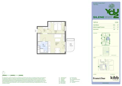 2-Zimmer-Wohnung mieten in Wien – 44,63 m², € 994 – Bild 20 von 20