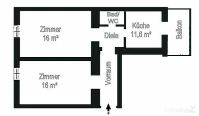 2-Zimmer-Wohnung mieten in Graz – 50 m², € 599 – Bild 5 von 5