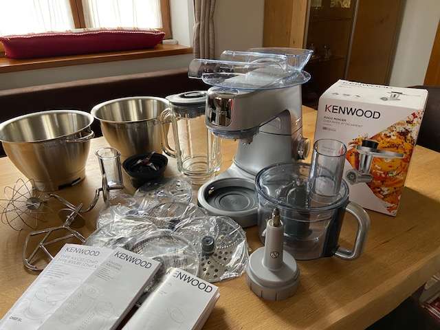 verkauft Kenwood Kuchenmaschine Elite Pro Chef Set KVC 5401 S 1200 Watt