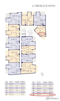 2-Zimmer-Wohnung kaufen in Bruck an der Leitha – 47,7 m², € 297.857 – Bild 6 von 7