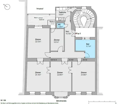 5-Zimmer-Gewerbeimmobilie mieten in Wien – 137 m², € 2.288 – Bild 15 von 15