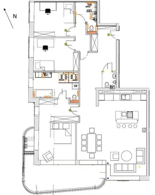 4-Zimmer-Wohnung mieten in Wien – 134 m², € 3.480 – Bild 2 von 10