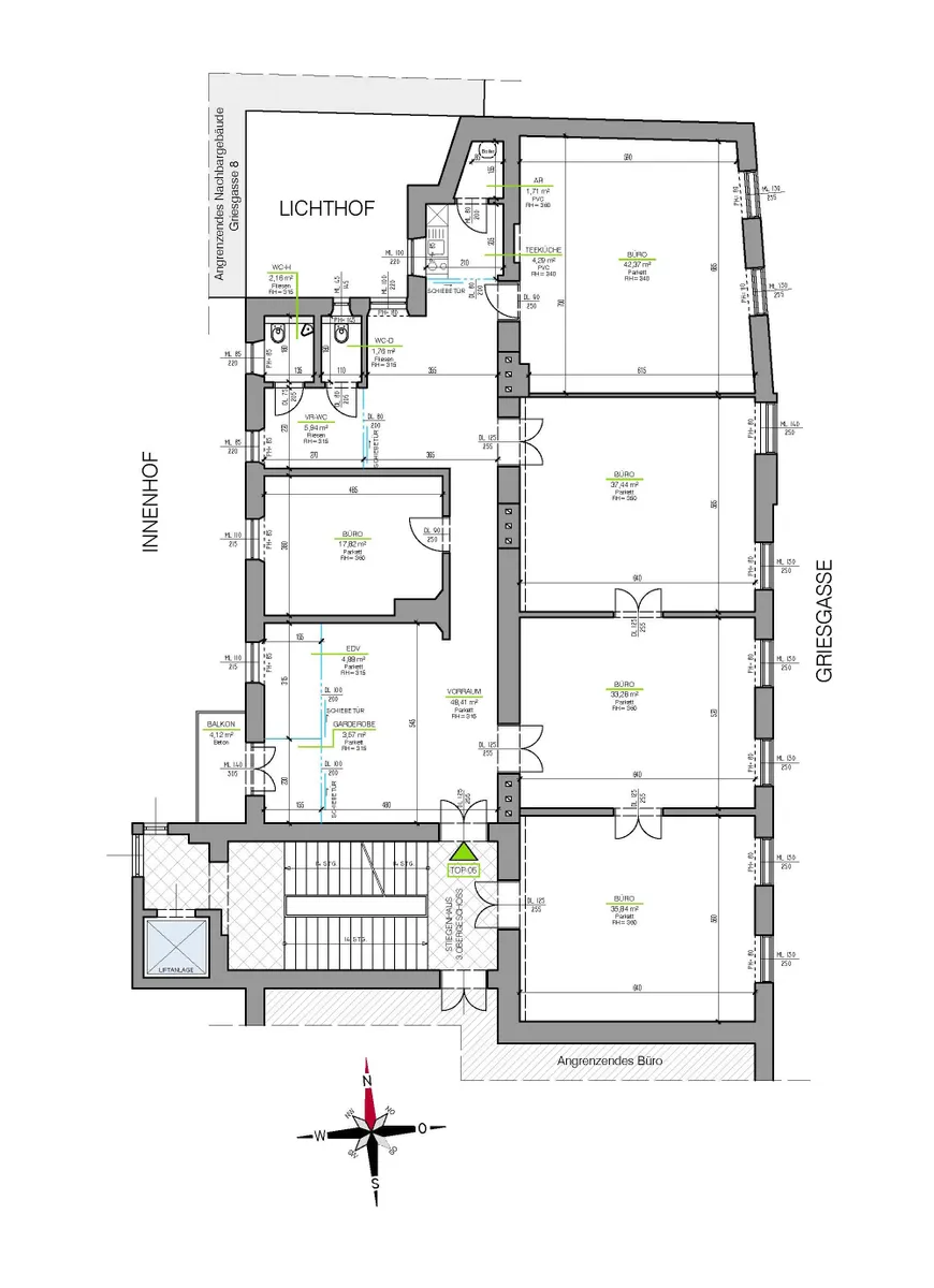 Büro in zentraler Lage mit Balkon - Provisionsfrei! - Ansicht 3