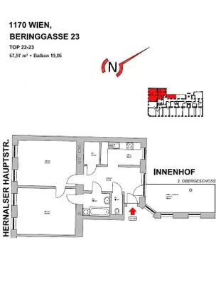 2-Zimmer-Wohnung kaufen in Wien – 67,97 m², € 229.000 – Bild 12 von 13