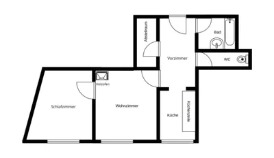 2-Zimmer-Wohnung mieten in Wien – 50 m², € 850 – Bild 7 von 7