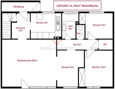 4-Zimmer-Haus kaufen in Mödling – 86 m², € 495.000 – Bild 21 von 22