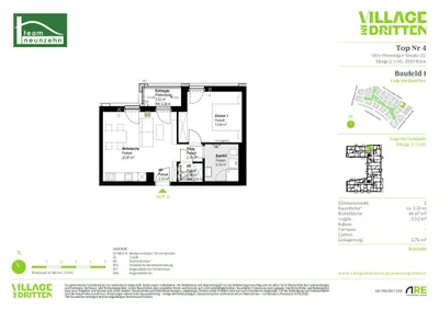 2-Zimmer-Wohnung mieten in Wien – 45,66 m², € 1.049 – Bild 29 von 29