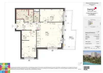 3-Zimmer-Wohnung mieten in Wien – 71,76 m², € 1.490 – Bild 11 von 13