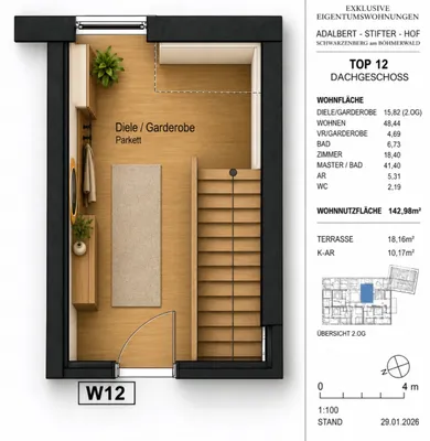 2-Zimmer-Wohnung kaufen in Rohrbach – 41 m², € 151.245 – Bild 16 von 24