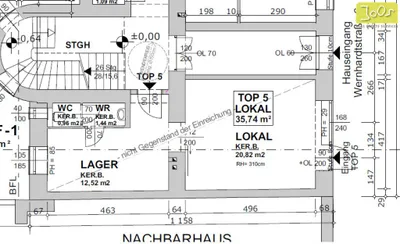 2-Zimmer-Gewerbeimmobilie kaufen in Wien – 36 m², € 85.000 – Bild 2 von 2