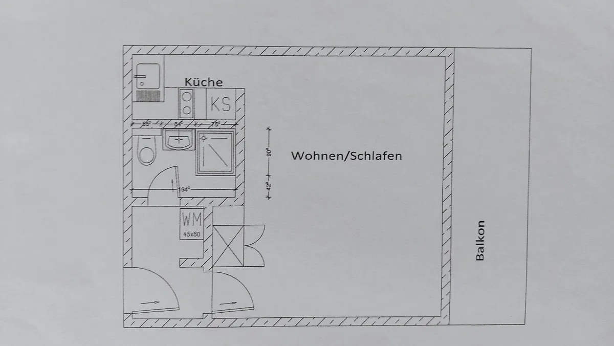 Garcionerre mit Westbalkon - Ansicht 2