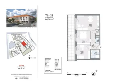 3-Zimmer-Wohnung mieten in Weiz – 64,26 m², € 997 – Bild 3 von 4