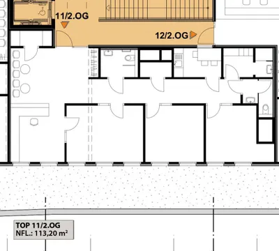 4-Zimmer-Gewerbeimmobilie mieten in Wiener Neustadt – 112,27 m², € 2.154 – Bild 2 von 2