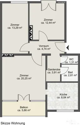 3-Zimmer-Wohnung kaufen in Villach – 72 m², € 209.000 – Bild 12 von 12
