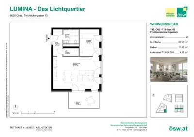 2-Zimmer-Wohnung kaufen in Graz – 62,95 m², € 294.000 – Bild 11 von 11