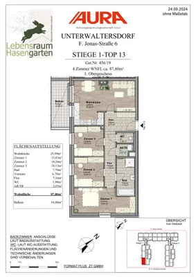 4-Zimmer-Wohnung mieten in Baden – 87,41 m², € 1.300 – Bild 20 von 23