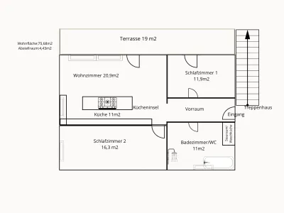 3-Zimmer-Wohnung kaufen in Klagenfurt Land – 76 m², € 229.000 – Bild 24 von 25