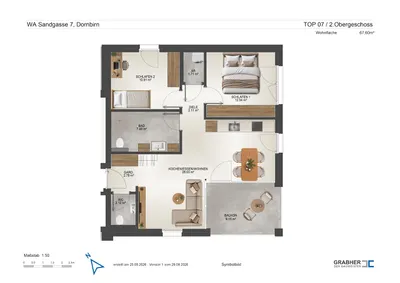 3-Zimmer-Wohnung kaufen in Dornbirn – 67,6 m², € 489.000 – Bild 6 von 6
