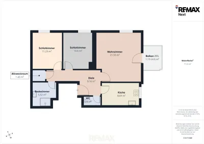 3-Zimmer-Wohnung kaufen in Baden – 71,72 m², € 230.000 – Bild 15 von 15