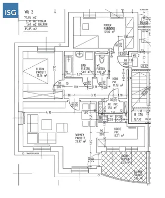 3-Zimmer-Wohnung mieten in Grieskirchen – 86 m², € 761 – Bild 2 von 2