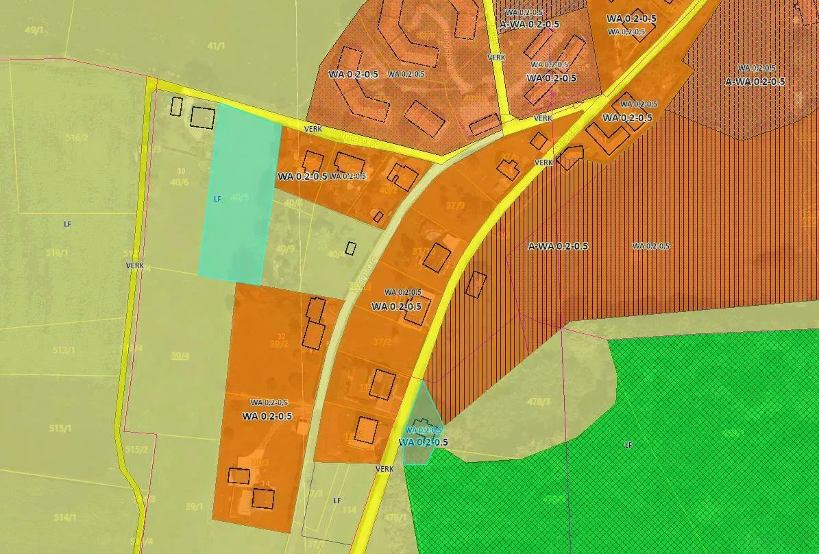 Baugrund mit altem Gebäude und Bauerwartungsland mit Weganteil im Zentrum von Hengsberg - Ansicht 3