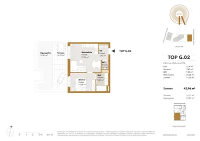 2-Zimmer-Wohnung mieten in Wien – 42,96 m², € 1.099 – Bild 25 von 25