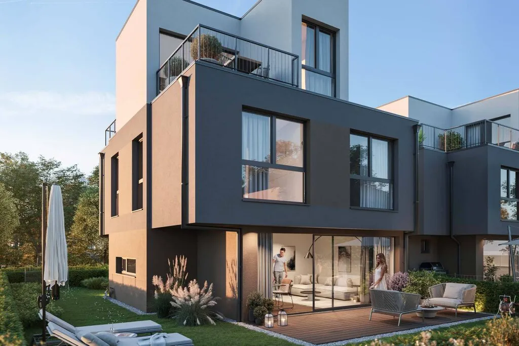 BAUBEGINN ERFOLGT - LUXURY LIVING 22 - ELEKTRISCHE BESCHATTUNG - PARKPLATZ - Ansicht 3
